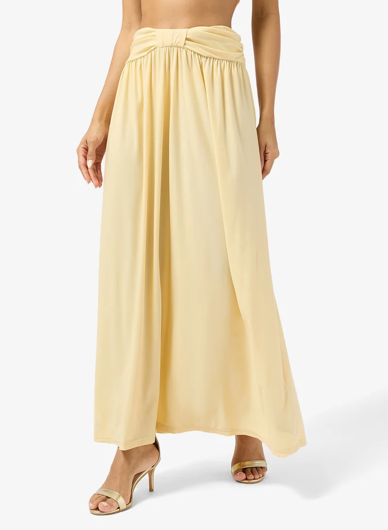 Ginger Off Shoulder Draped Top & Skirt Coord Set